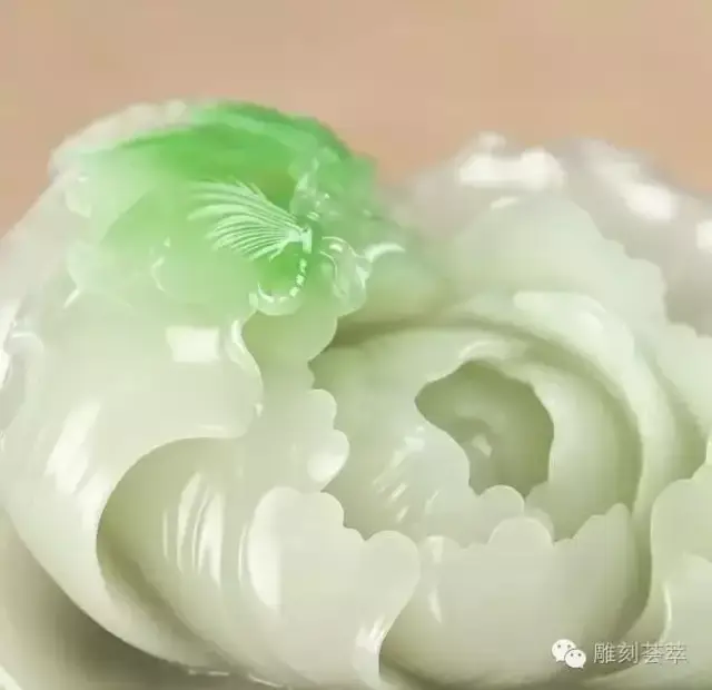 精美玉雕"牡丹花"欣赏!