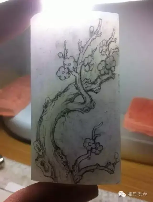 玉雕梅花欣赏