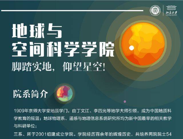 图说北大 | 脚踏实地,仰望星空:地球与空间科学学院