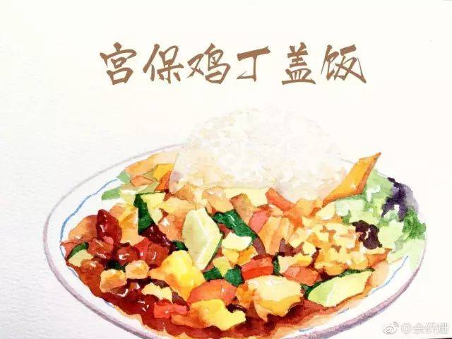 水彩手绘美食,大赞!一起来练习吧!