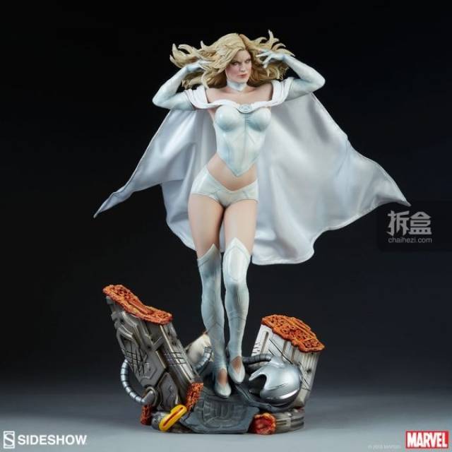 sideshow 漫威《x战警》白皇后 emma grace frost 19.5寸pf雕像