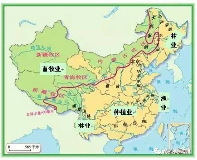 大体从昆仑山向东过阿尔金山,祁连山一线