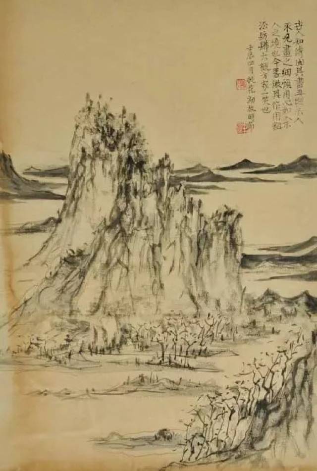 傅山山水画 天津艺术博物馆藏