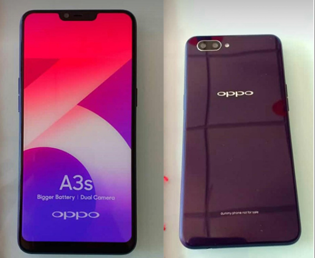 oppo a3s现身网络,其实只是oppo a5的青春版