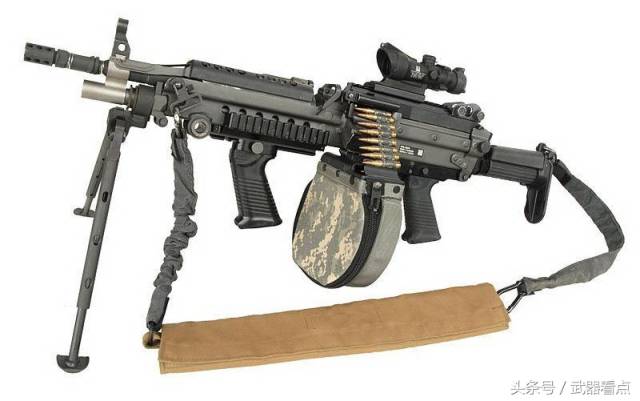军事丨美军m249班用轻机枪,能在1100米处穿透美军标准