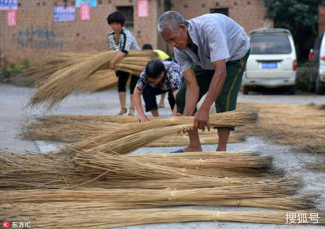 曾为贡品的龙须草席 一床最少要6000根草耗时15天