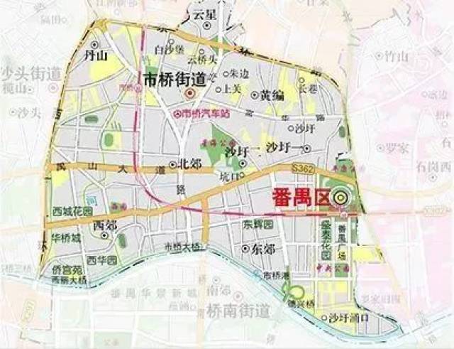 番禺区地图