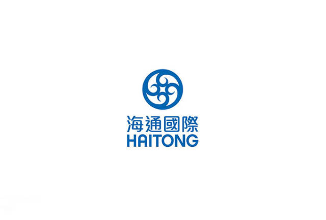 比如海通证券公司标志,标志由设计师励中发设计.