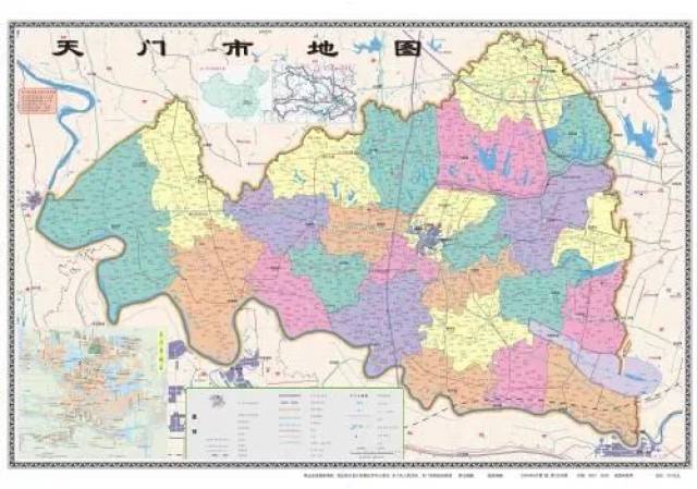 天门市国土面积2622平方公里,人口167万,辖26个乡镇办场园,783个行政