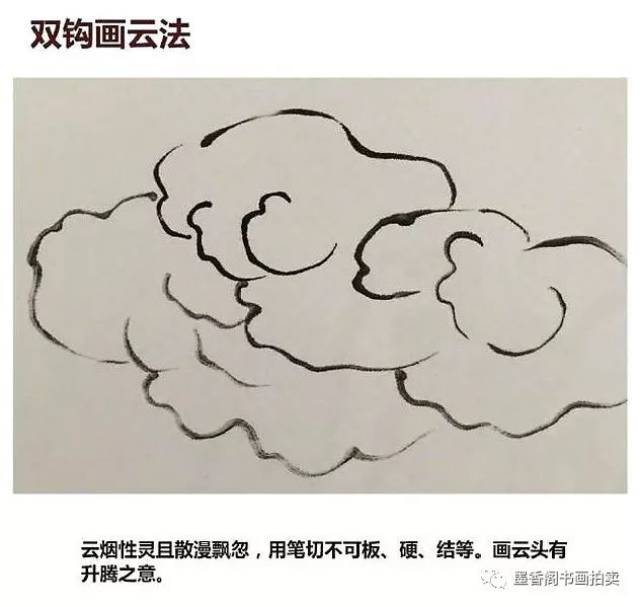 国画山水|云的画法!