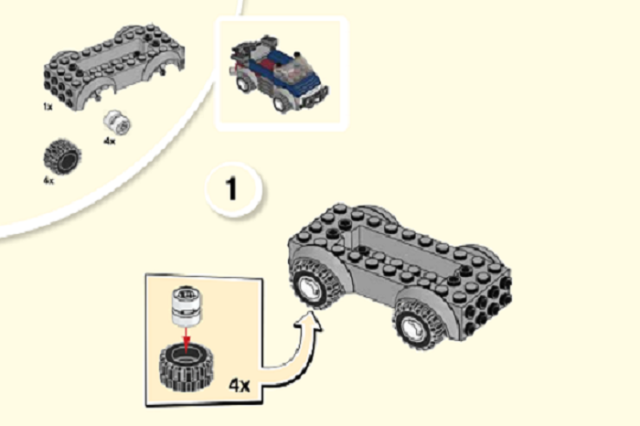 用乐高搭建植物大战僵尸投石车,10761系列图纸,这样拼装才划算!