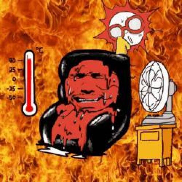 热化了表情包大全:好热啊,天气已把偶的心热化