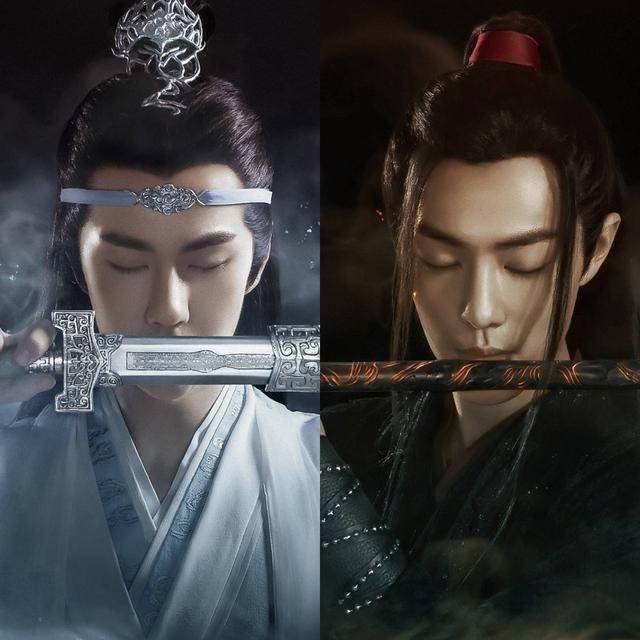 《陈情令》肖战古装扮相很英俊,王一博却被吐槽脸像鞋拔子!