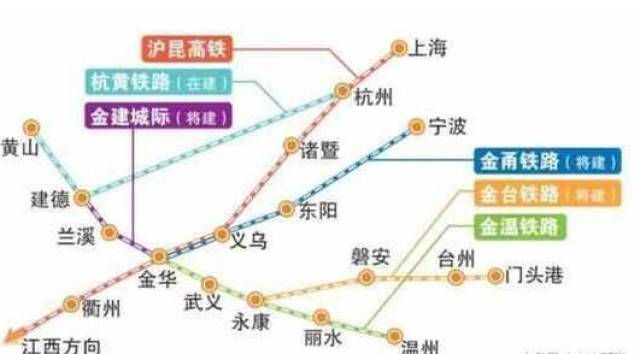 浙江这条铁路仅60公里,途经3市,却串联4条高铁,这些地方成大赢家