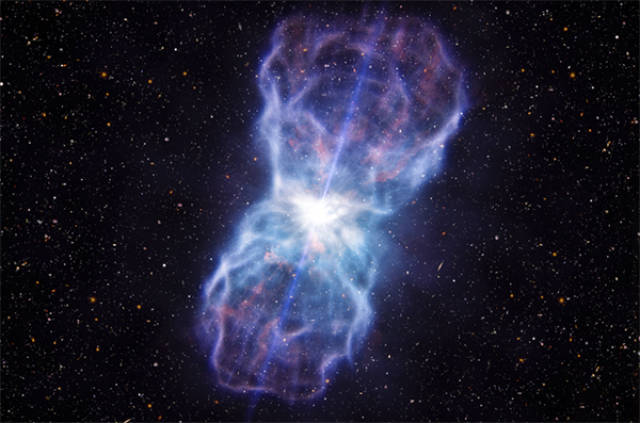 科学家在宇宙深处发现一盏明灯,光辉传递13