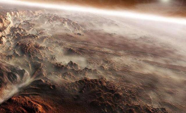 人类在火星上用机器把干冰二氧化碳变成氧气后