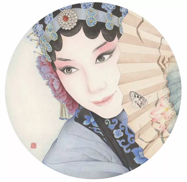 [转载]丁己京剧国粹人物及现代美女工笔画