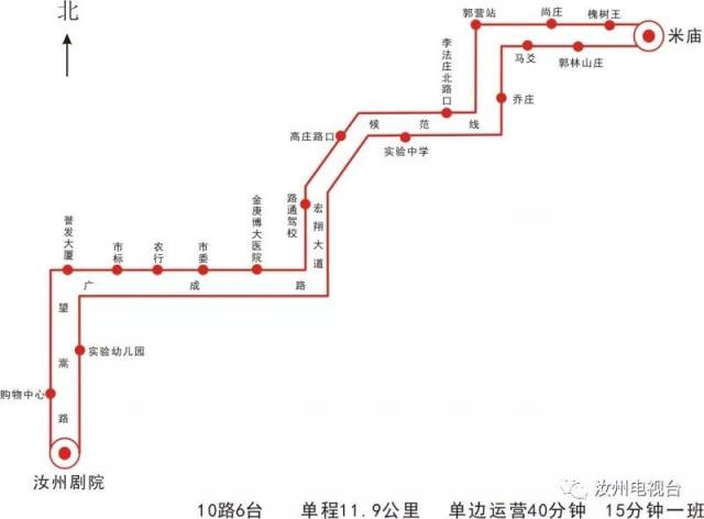 汝州市最新最全公交线路图!