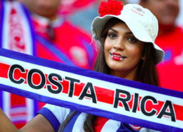 性感哥斯达黎加女孩   最热门的哥斯达黎加女球迷 哥斯达黎加女孩和