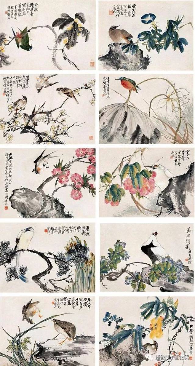 海派先驱——王礼,师承陈洪绶,花鸟画启迪任伯年,潘天寿等大家