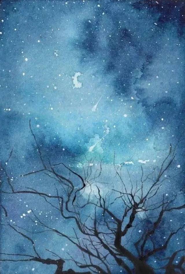 夜深人静的时候,我想给自己画一张这样的画