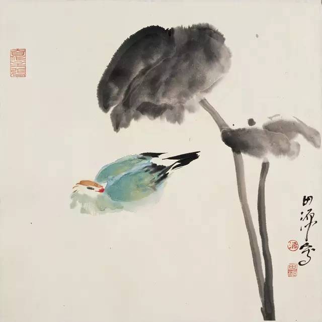 田源| 浙派花鸟画家 —— 『一花一草一禽』