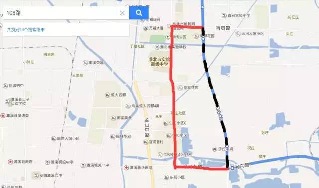 长山路是淮北南北向城市主干道 施工路段还是108,126路公交车途经路段