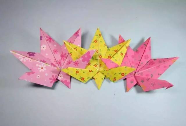 【婷婷手工】简单又漂亮枫叶折纸,枫树叶子折纸教程