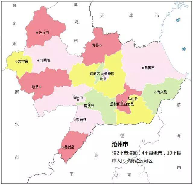 沧州各县区gdp,你的家乡排第几?
