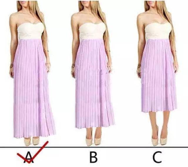 2,长裙选对长度