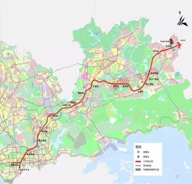 深港国际中心,深圳国际博览中心,地铁16号线.