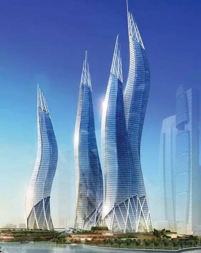 建筑表达方面, 迪拜风中烛火大厦成熟的美学和结构工程访面的创