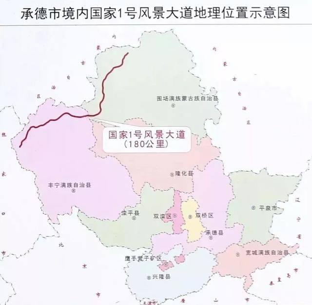 国家一号风景大道承德段 位于承德市坝上地区 东起塞罕坝国家森林公园