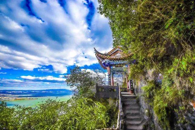 西山森林公园是昆明的后花园, 茂密的树林悄无声息地散发着氧气