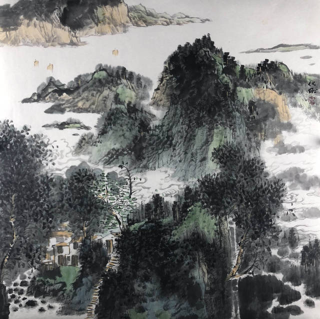 画廊|著名山水画家卢化刚作品欣赏