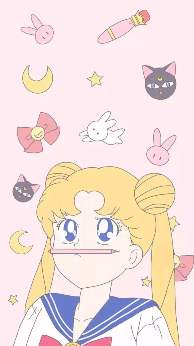 粉色系|少女心炸裂的美少女战士动漫手机壁纸!