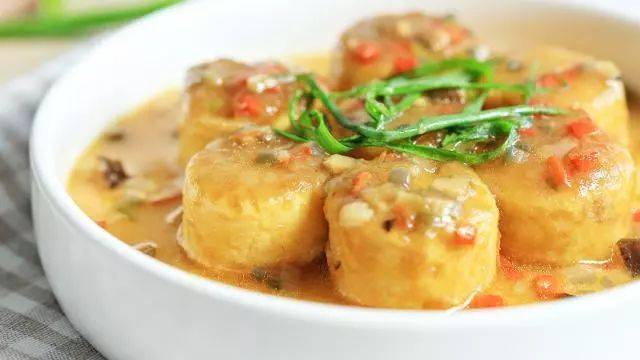 饭馆里学的脆皮日本豆腐,咬一口,蛋香嫩滑,美味可口