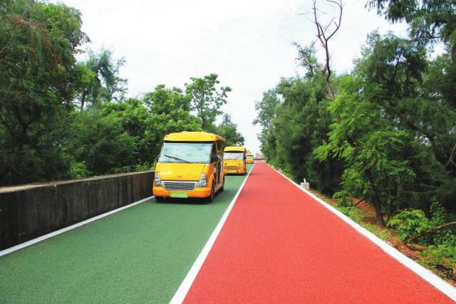 景区人行步道彩色路面施工方法