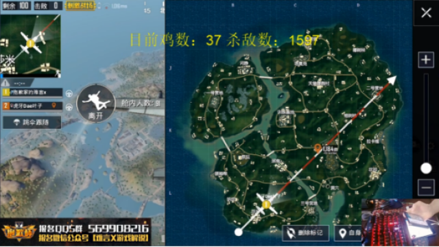 37连击吃鸡如饮水,独创四指操作,虎牙难言成刺激战场第一人?