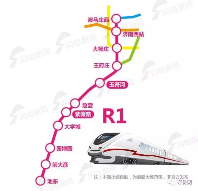 在未来,济南轨道交通r1线也可