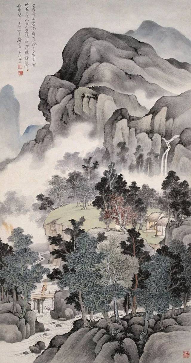 郑午昌山水画作欣赏