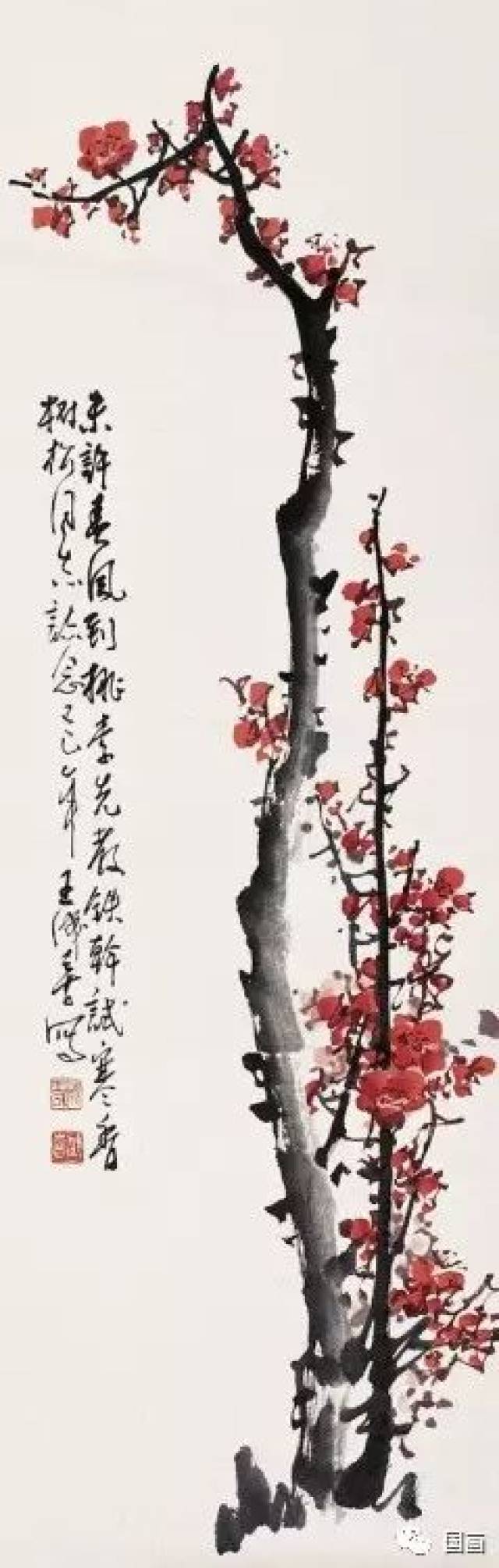 小写意花卉《梅花》画法与作品赏析!