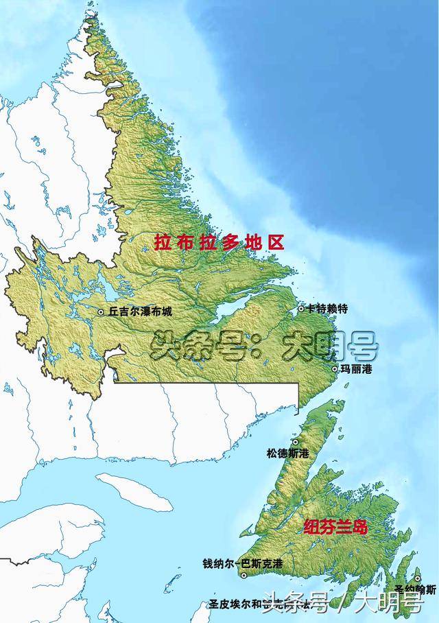 纽芬兰原属英国殖民地,在1907年的时候取得了自治领地位.