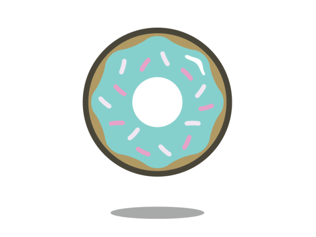 doughnut即甜甜圈 它的配色犹如一个诱人的甜甜圈,符合我们对少女心的