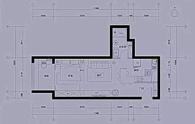 60㎡简约异形空间|长条形的住宅,美出新高度!