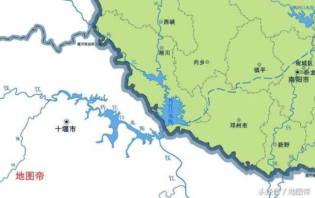 南水北调的丹江口水库,在湖北还是河南?图片
