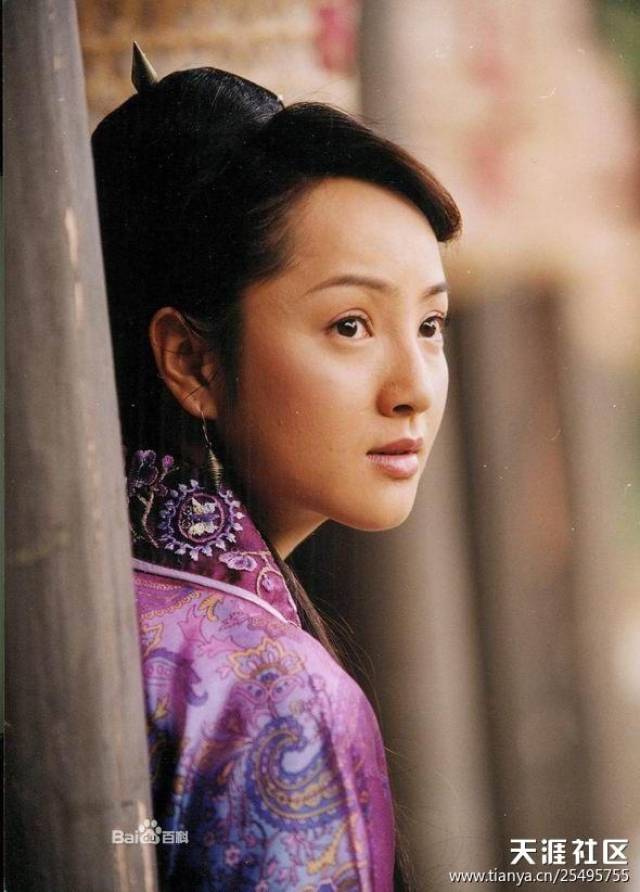 版的《新天龙八部》,和她差不多年纪的刘涛演的都是小辈阿朱,而阮丹宁