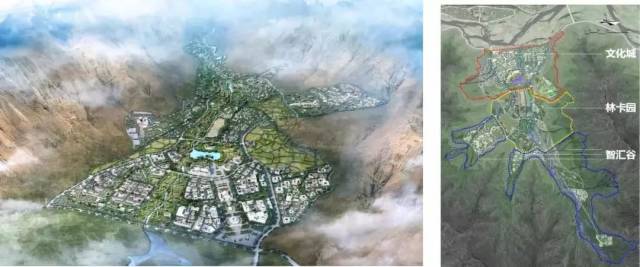 图11.拉萨慈觉林城市设计方案示意图