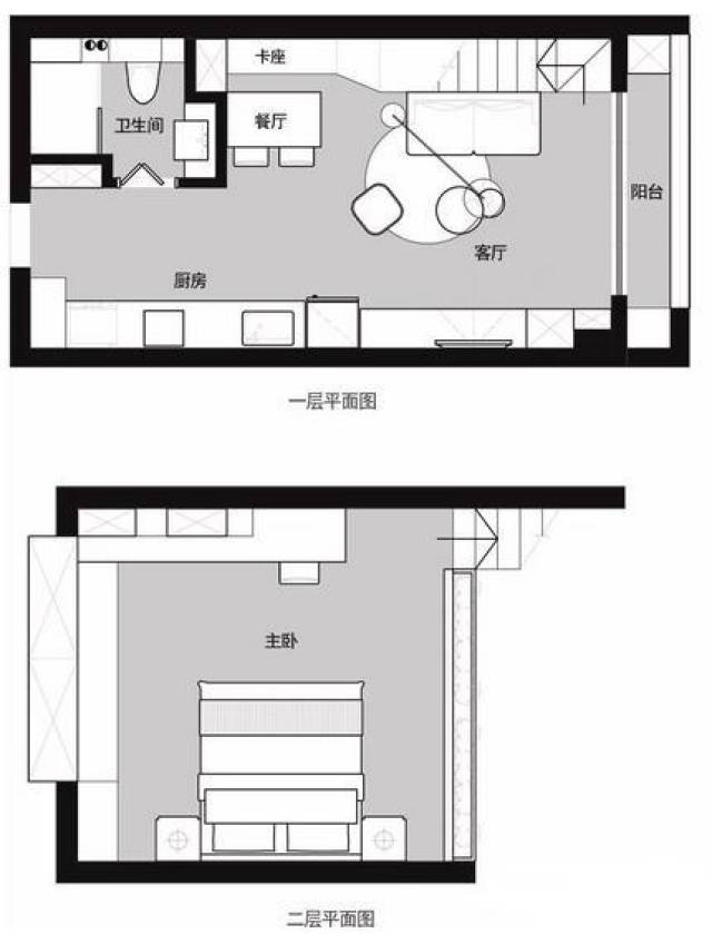 47平挑高loft单身公寓装修多少钱?15万打造北欧风小蜗居