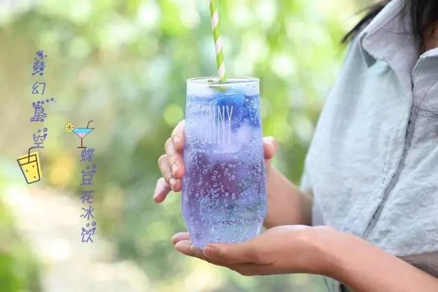 【美文共享】超梦幻蝶豆花星空饮料,我想把银